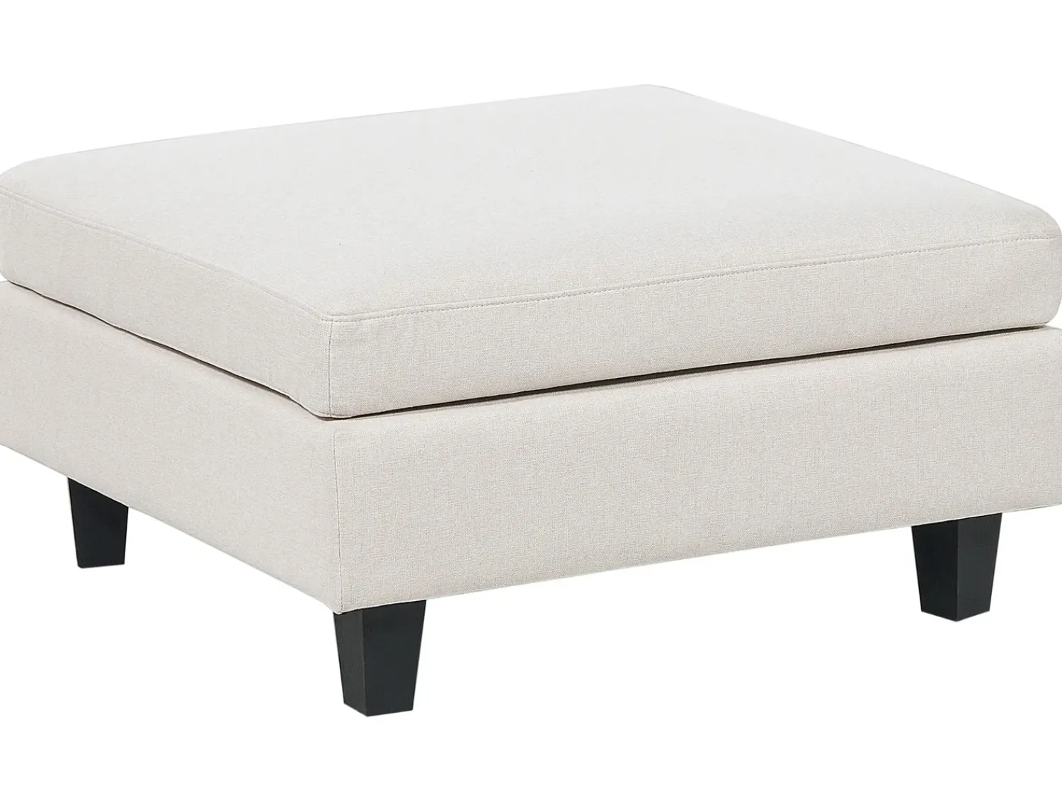 Discount Beliani UNSTAD Tessuto Beige chiaro Beige Nero