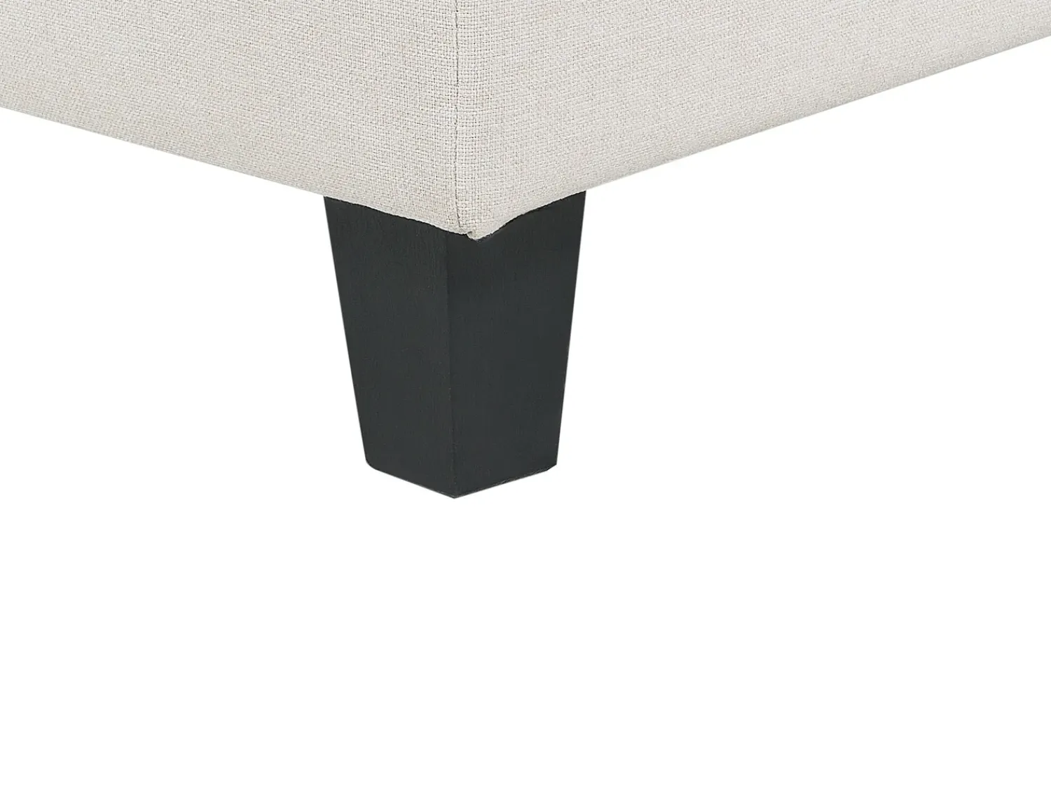 Discount Beliani UNSTAD Tessuto Beige chiaro Beige Nero