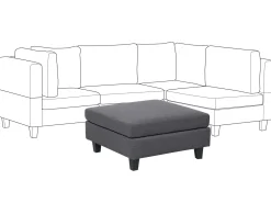 Hot Beliani UNSTAD Tessuto Grigio scuro Grigio Nero