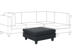 Discount Beliani UNSTAD Tessuto Nero