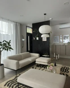 Discount Beliani VINTERBRO Tessuto Beige chiaro Beige Nero