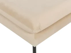New Beliani VINTERBRO Velluto Beige Beige Nero