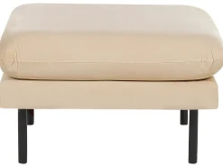 New Beliani VINTERBRO Velluto Beige Beige Nero