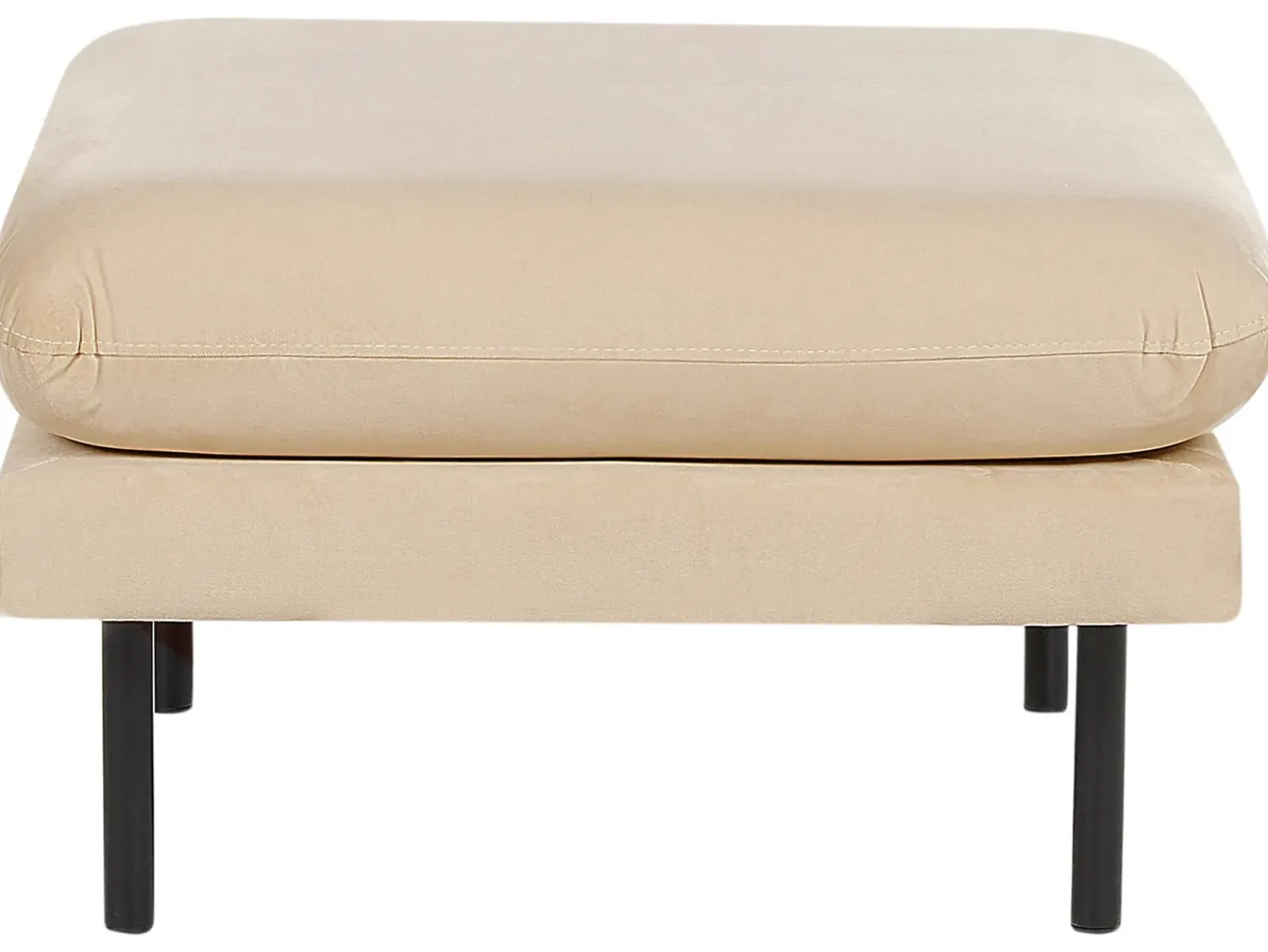 New Beliani VINTERBRO Velluto Beige Beige Nero