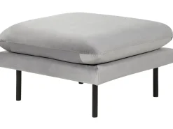Hot Beliani VINTERBRO Velluto Grigio Grigio Nero