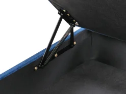 Sale Beliani Ottomano contenitore ABERDEEN Velluto Blu marino Oro Blu
