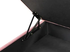New Beliani ABERDEEN Velluto Rosa Rosa Oro