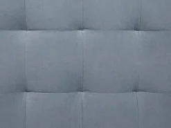 New Beliani Ottomano contenitore MICHIGAN Velluto chiaro Grigio