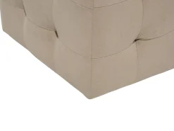 Best Beliani Ottomano contenitore MICHIGAN Velluto chiaro Marrone