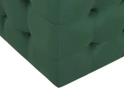 New Beliani Ottomano contenitore MICHIGAN Velluto scuro Verde