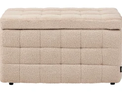 Hot Beliani Ottomano contenitore MICHIGAN Bouclé Beige