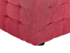 Discount Beliani Ottomano contenitore MICHIGAN Tessuto Rosso