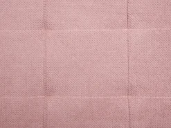 Beliani Ottomano contenitore OREM Tessuto Rosa Rosa Nero