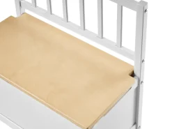 Clearance Beliani Panca contenitore BERRIMA Legno di pino Marrone chiaro/Bianco Bianco Marrone