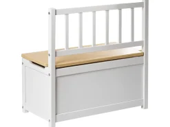 Clearance Beliani Panca contenitore BERRIMA Legno di pino Marrone chiaro/Bianco Bianco Marrone