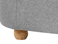 Best Beliani Panca contenitore imbottita HAYWARD Tessuto Grigio chiaro Marrone Grigio