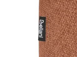 Beliani Panca contenitore imbottita HAYWARD Tessuto 98 cm 44 cm dorato Marrone