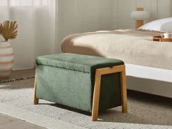 New Beliani EDLAND Tessuto Verde Marrone Verde