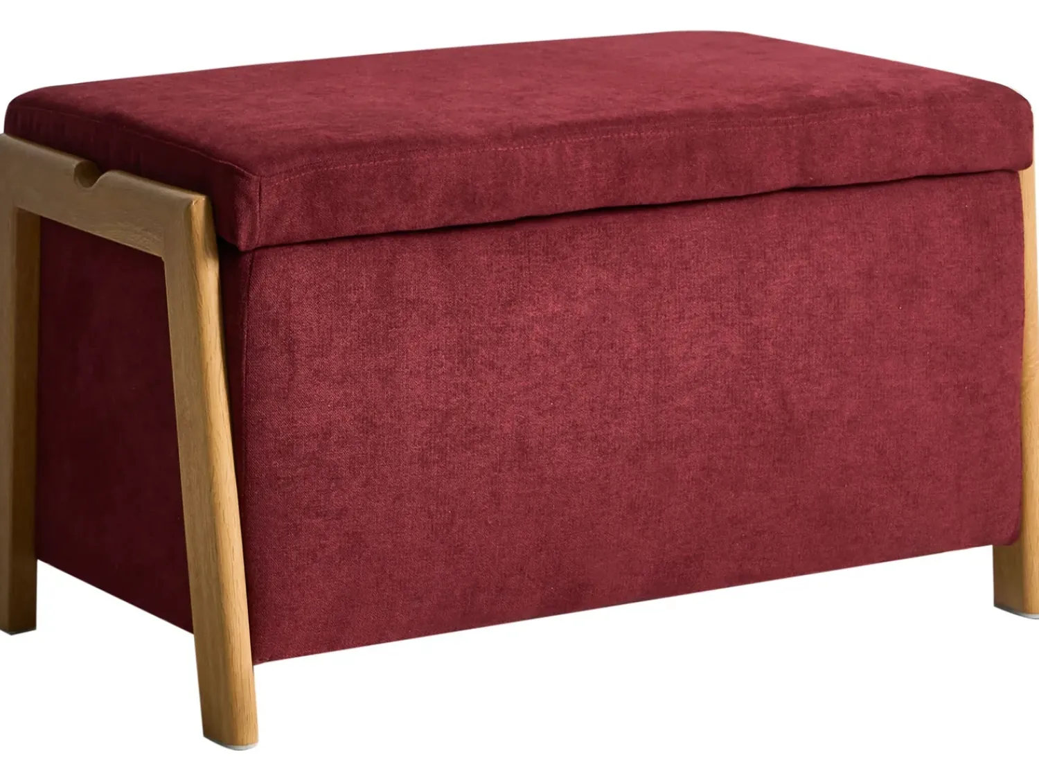 Discount Beliani EDLAND Tessuto Bordeaux Marrone Rosso