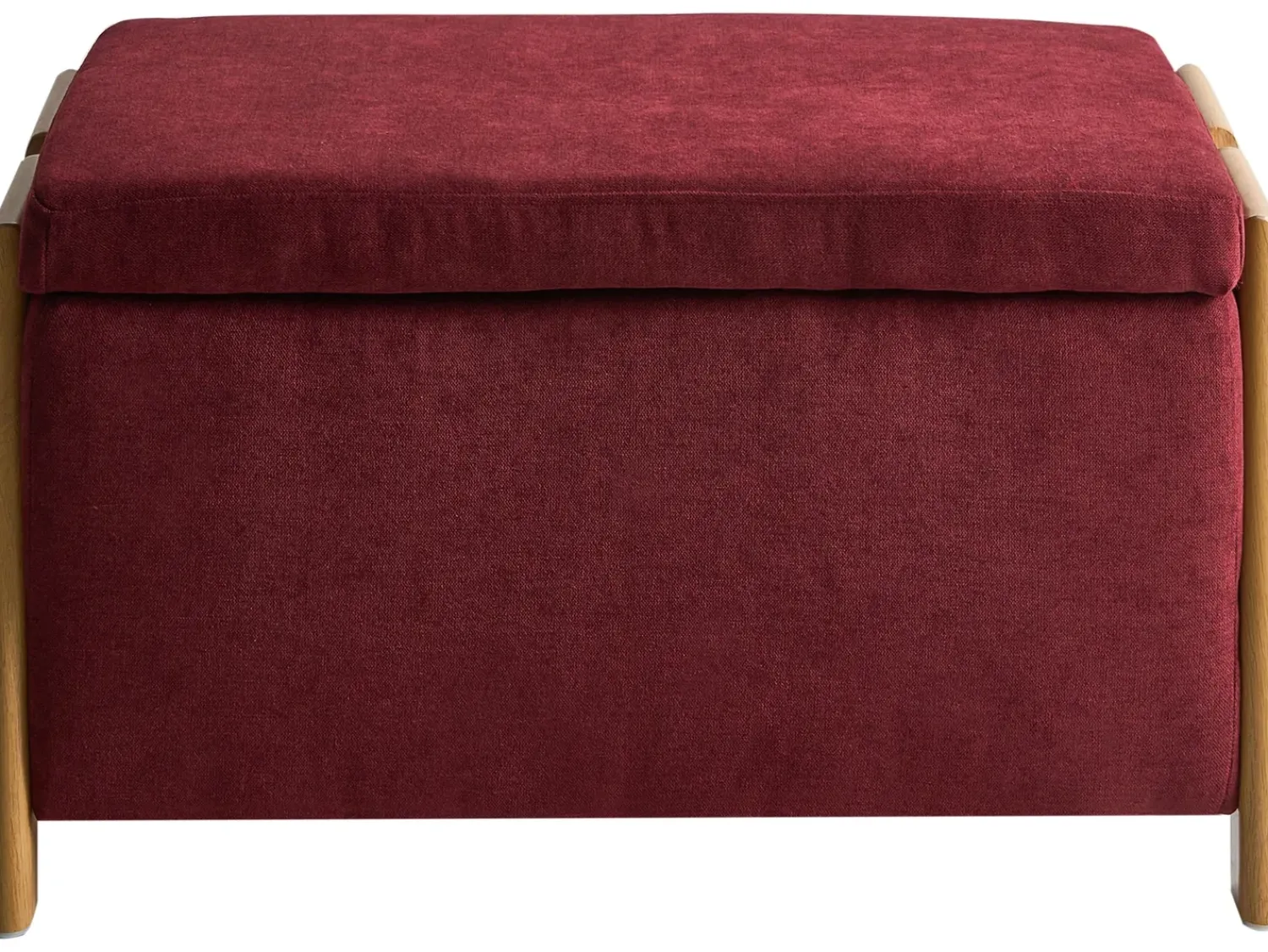 Discount Beliani EDLAND Tessuto Bordeaux Marrone Rosso