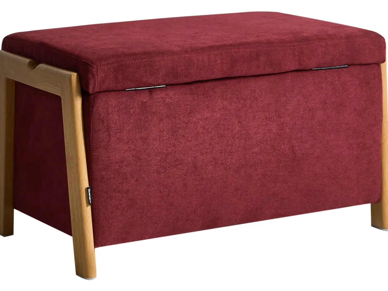 Discount Beliani EDLAND Tessuto Bordeaux Marrone Rosso