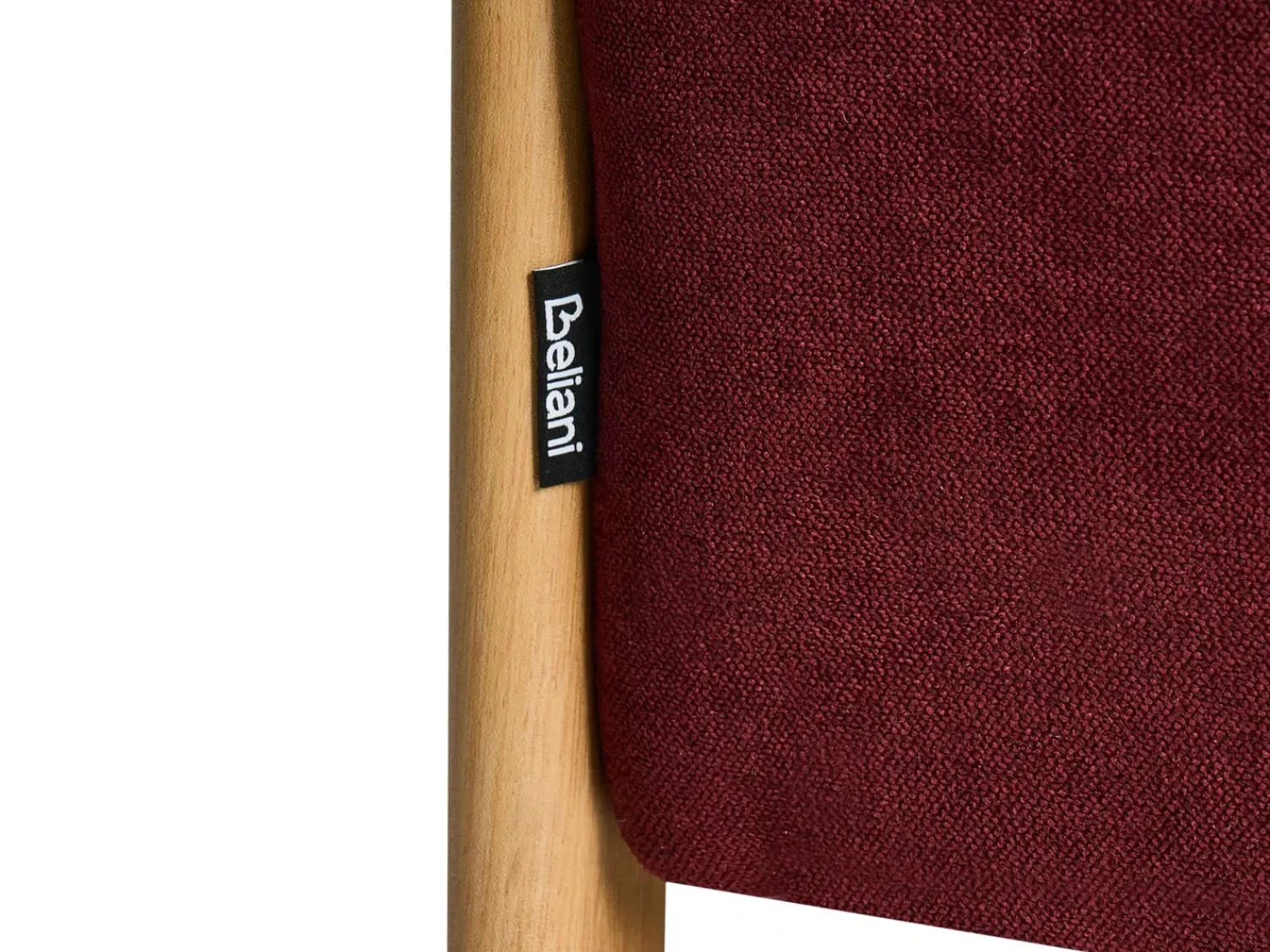Discount Beliani EDLAND Tessuto Bordeaux Marrone Rosso