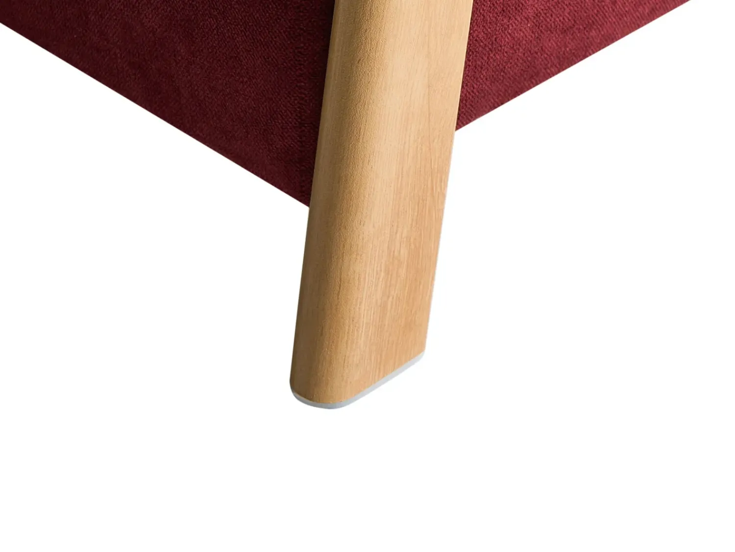 Discount Beliani EDLAND Tessuto Bordeaux Marrone Rosso
