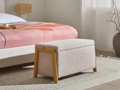 Clearance Beliani EDLAND Tessuto Beige Beige Marrone