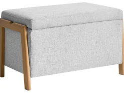 Best Beliani EDLAND Tessuto Grigio chiaro Grigio Marrone