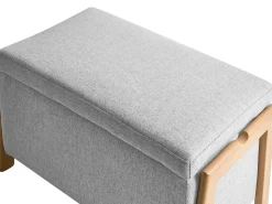 Best Beliani EDLAND Tessuto Grigio chiaro Grigio Marrone