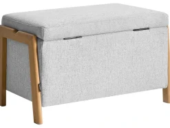 Best Beliani EDLAND Tessuto Grigio chiaro Grigio Marrone