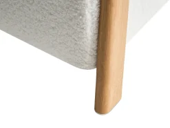Beliani EDLAND Bouclé Bianco Bianco Marrone