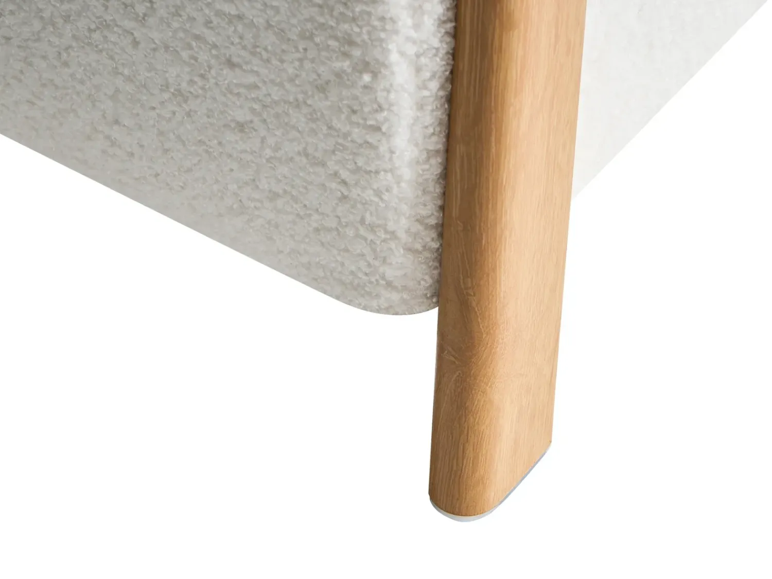 Beliani EDLAND Bouclé Bianco Bianco Marrone