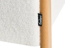 Beliani EDLAND Bouclé Bianco Bianco Marrone