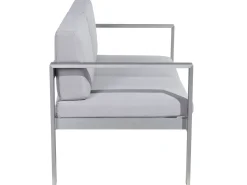 Outlet Beliani SALERNO 142 cm Metallo chiaro Grigio
