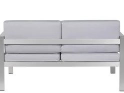Outlet Beliani SALERNO 142 cm Metallo chiaro Grigio