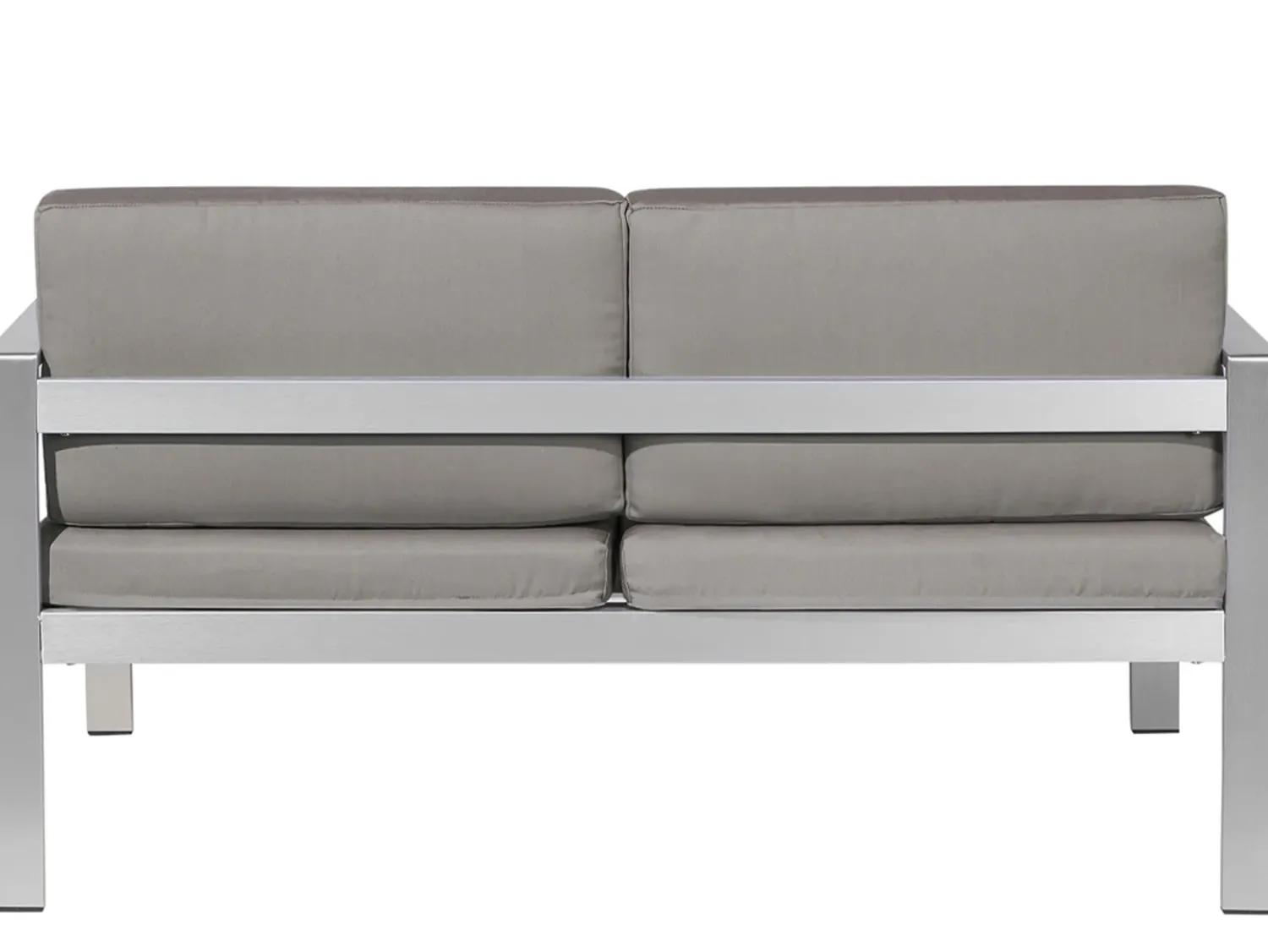Discount Beliani SALERNO 142 cm Metallo Grigio scuro Argento Grigio