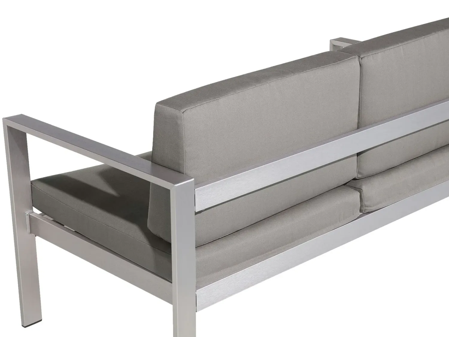 Discount Beliani SALERNO 142 cm Metallo Grigio scuro Argento Grigio