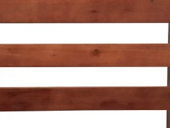 Online Beliani Panca da giardino con cuscino PORTICI 210 cm Legno d'eucalipto Marrone scuro/Tortora Beige Marrone
