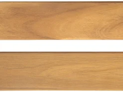 Outlet Beliani Panca da giardino con cuscino VIVARA Legno di acacia certificato Blu marino Bianco Blu Marrone