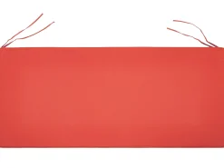 Beliani Panca da giardino con cuscino VIVARA 160 cm Legno di acacia certificato Frassino chiaro Rosso scuro Marrone Rosso