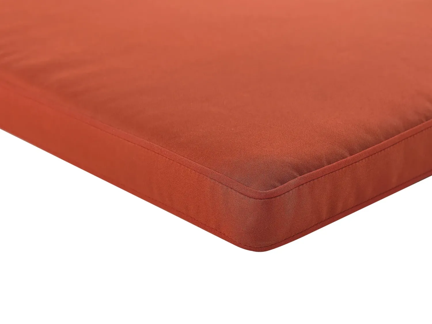 Clearance Beliani Panca da giardino con cuscino SOVANA con contenitore Legno d'acacia Rosso Marrone Rosso