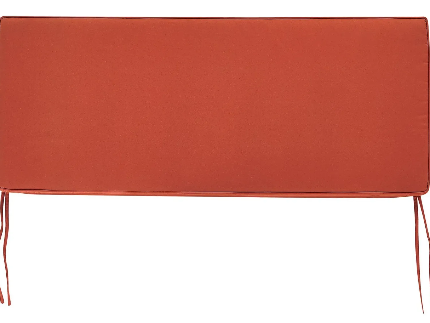 Clearance Beliani Panca da giardino con cuscino SOVANA con contenitore Legno d'acacia Rosso Marrone Rosso