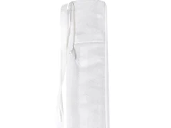 Outlet Beliani Panca da giardino con cuscino SOVANA 120 cm con contenitore Legno d'acacia Bianco Bianco Marrone