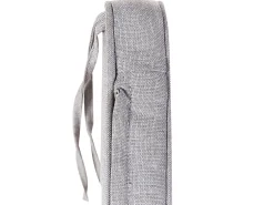 Hot Beliani Panca da giardino con cuscino SOVANA 120 cm con contenitore Legno d'acacia Grigio chiaro Grigio Marrone