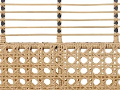New Beliani PRATELLO 122 cm Rattan sintetico (PE) Naturale Beige Naturale Grigio Nero