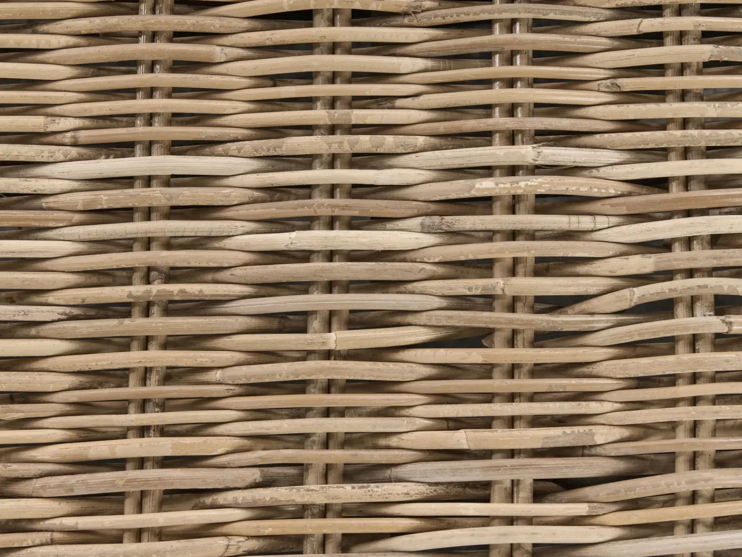 Online Beliani Panca da giardino con cuscino SUSUA con ottomana Rattan Naturale Bianco Naturale