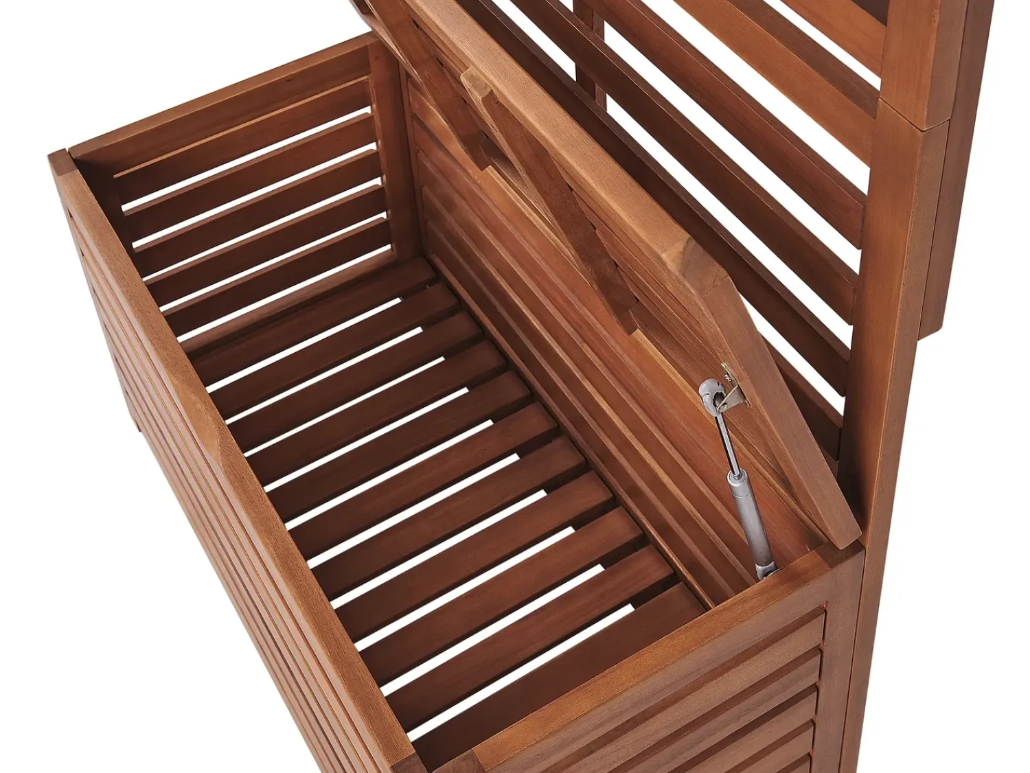 Outlet Beliani Panca da giardino con pannello a muro MATINO Legno d'acacia 80 cm 40 cm Marrone