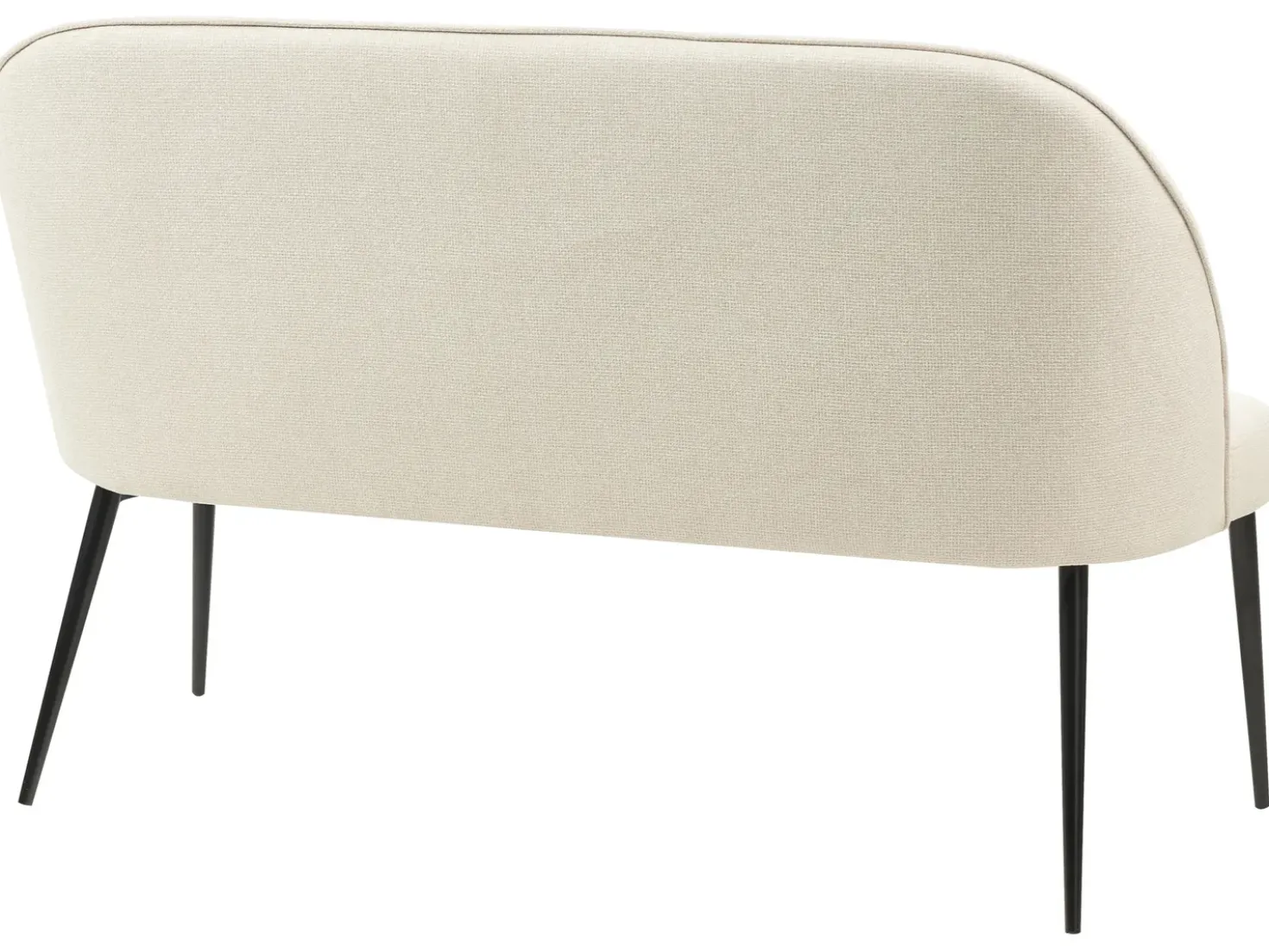 Panca da pranzo 2 posti OSBY Tessuto Beige chiaro