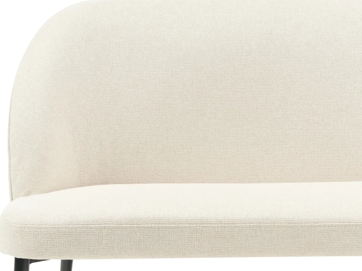 Panca da pranzo 2 posti OSBY Tessuto Beige chiaro